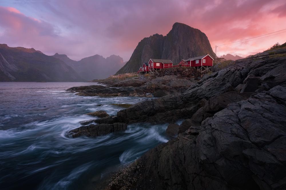 Stormy Hamnøy Taken in Lofoten Islands, Norway