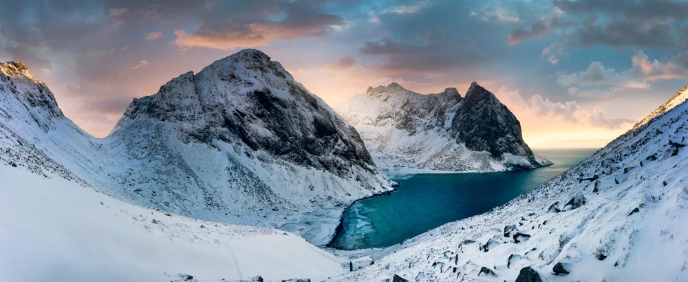 Lofoten Panorama Taken in Norway With NiSi polarizer, GND (3 Stops)