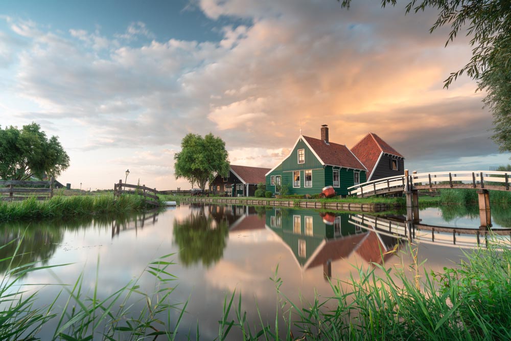 Zaanse Schans Taken in Holland With NiSi Landscape polarizer, ND (10 Stops), GND (3 Stops)