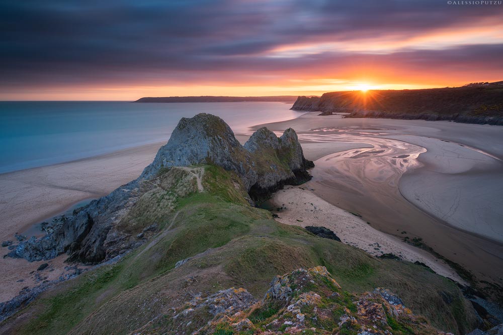 Taken in Gower, the UK With NiSi V6 holder, Landscape polarizer, ND (8 Stops), Hard GND (3 Stops)