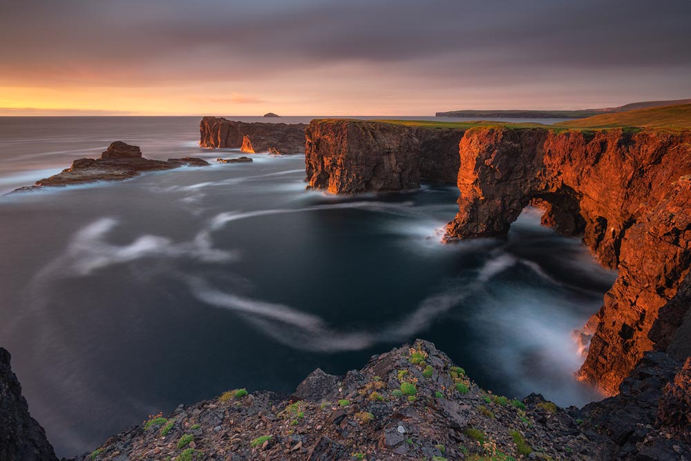 Take in Shetland, Scotland With NiSi V6 holder, Landscape polarizer, ND (8 Stops), Hard GND (3 Stops)