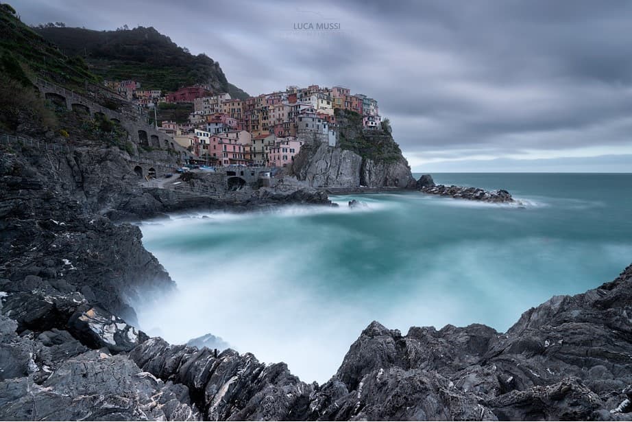 Taken in Manarola, Italy With NiSi Landscape polarizer, IR ND 64, Medium GND 8