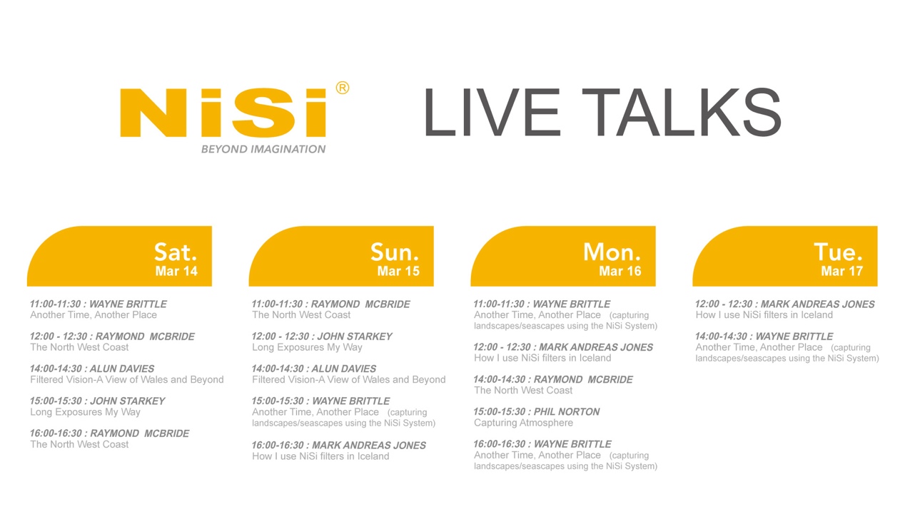 NiSi live talks