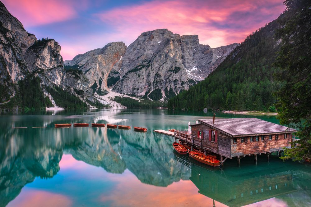 Lago Di Brais Taken in the Dolomites, Italy With NiSi V6 + ND (6 Stops) + Soft GND (4 Stops) + Enhanced Landscape polarizer