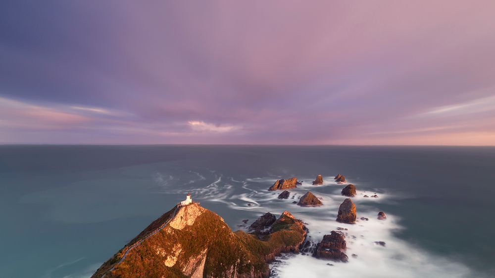 Nugget Point Taken in Catlins, New Zealand With NiSi V5 holder, ND (10 Stops), Soft GND (3 Stops)