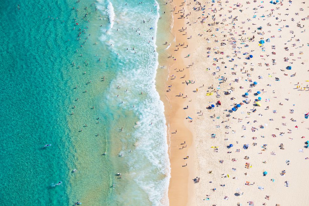 Bondi Beach Aerial Taken in Sydney, Australia With NiSi Enhanced Landscape CPL